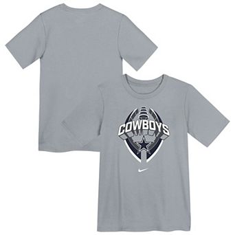 Preschool Nike Gray Dallas Cowboys Icon Legend Performance T-Shirt