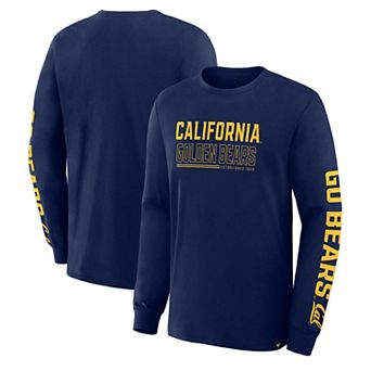 Men's Fanatics Navy Cal Bears Quad Fuel The Fire Long Sleeve T-Shirt