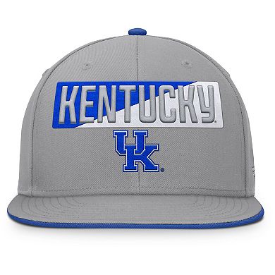 Men's Fanatics Gray Kentucky Wildcats Duo Snapback Hat