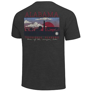 Men's Heather Charcoal Alabama Crimson Tide Big & Tall Campus Scene Core T-Shirt