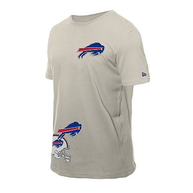 Men's New Era Light Beige Buffalo Bills Multi Patch T-Shirt