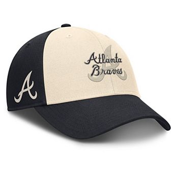 Men's Nike Navy/Natural Atlanta Braves Statement Club Performance Adjustable Hat
