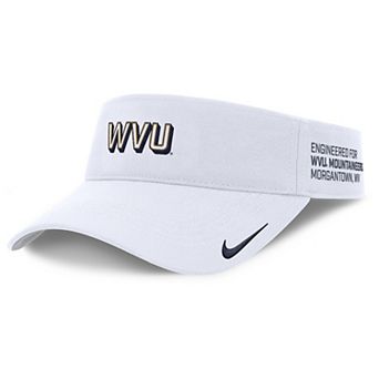 Men's Nike White West Virginia Mountaineers 2025 On-Field Gameday Performance Ace Adjustable Visor