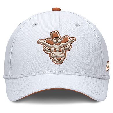 Men's Nike White Texas Longhorns Legacy Rise Performance Flex Hat
