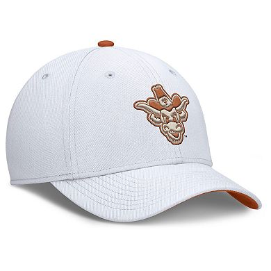 Men's Nike White Texas Longhorns Legacy Rise Performance Flex Hat
