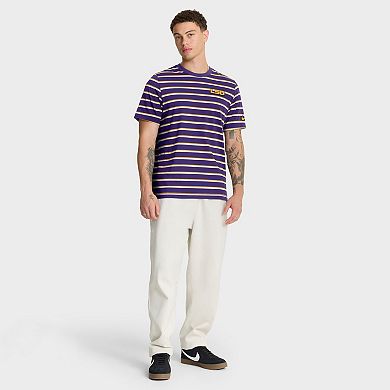 Men's Nike Purple LSU Tigers Athletic Prep Legacy Summit Stripe T-Shirt