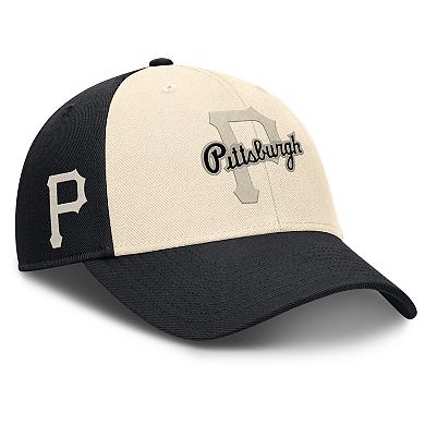 Men's Nike Black/Natural Pittsburgh Pirates Statement Club Performance Adjustable Hat