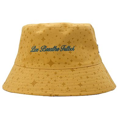 Unisex Live Breathe Futbol Black/Gold LA Galaxy Supernova Reversible Bucket Hat