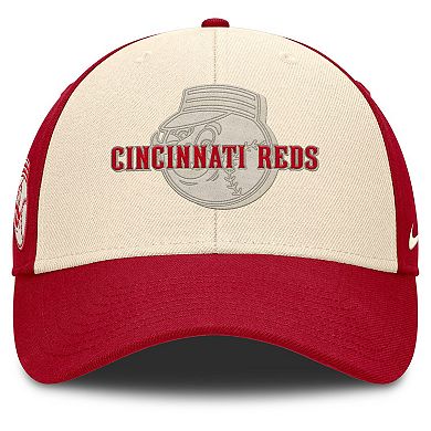 Men's Nike Red/Natural Cincinnati Reds Statement Club Performance Adjustable Hat