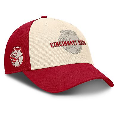 Men's Nike Red/Natural Cincinnati Reds Statement Club Performance Adjustable Hat