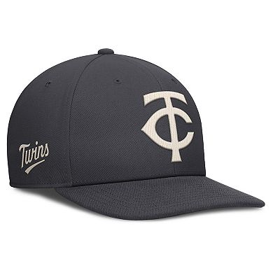 Men's Nike Anthracite Minnesota Twins Statement Pro Snapback Hat