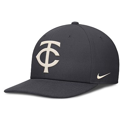 Men's Nike Anthracite Minnesota Twins Statement Pro Snapback Hat