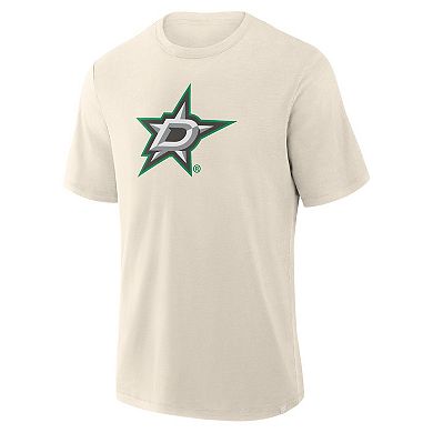 Men's Fanatics Cream Dallas Stars Stadium Slub T-Shirt