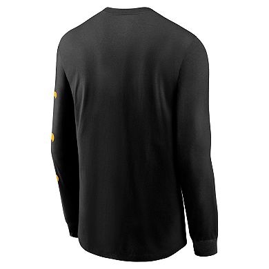 Men's Nike Black Iowa Hawkeyes Classic Location Long Sleeve T-Shirt