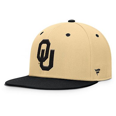 Men's Fanatics Khaki/Black Oklahoma Sooners Balance Fitted Hat