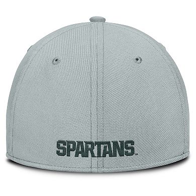 Men's Nike Gray Michigan State Spartans 2025 On-Field Rise Performance Flex Hat