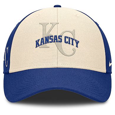 Men's Nike Royal/Natural Kansas City Royals Statement Club Performance Adjustable Hat