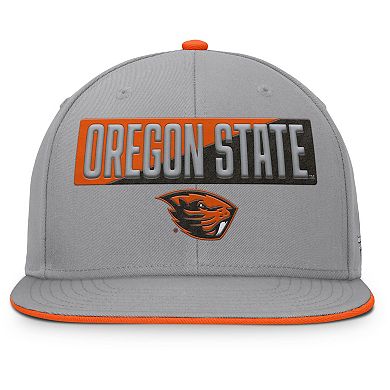 Men's Fanatics Gray Oregon State Beavers Duo Snapback Hat