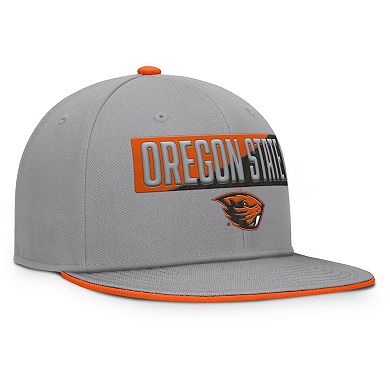 Men's Fanatics Gray Oregon State Beavers Duo Snapback Hat