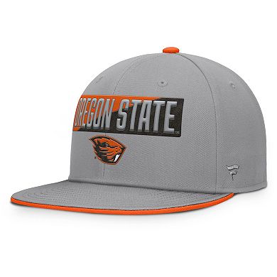 Men's Fanatics Gray Oregon State Beavers Duo Snapback Hat