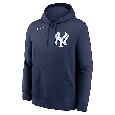 Men's Nike Giancarlo Stanton Navy New York Yankees Player Name & Number Club Fleece Pullover Hoodie