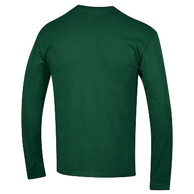 Men's Champion Green Baylor Bears Arch Over Logo 2-Hit Long Sleeve T-Shirt