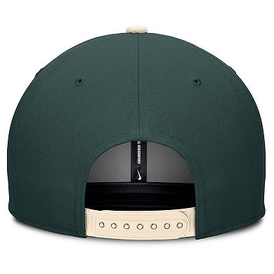 Men's Nike Green/Cream Michigan State Spartans Pro Legacy Script Snapback Hat