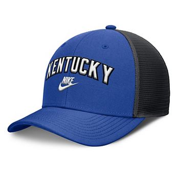 Men's Nike Royal/Black Kentucky Wildcats Legacy Arch Rise Performance Trucker Adjustable Hat