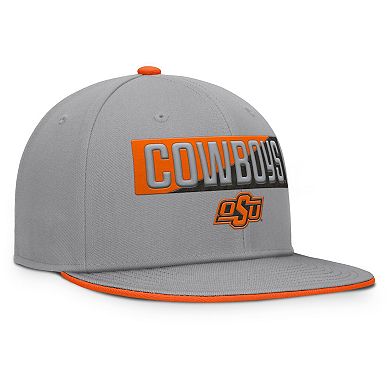 Men's Fanatics Gray Oklahoma State Cowboys Duo Snapback Hat