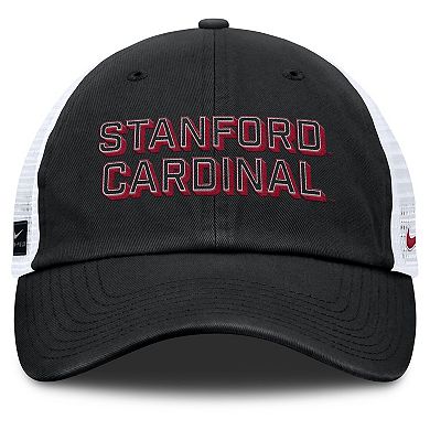 Men's Nike Black Stanford Cardinal 2025 Gameday On-Field Club Adjustable Trucker Hat