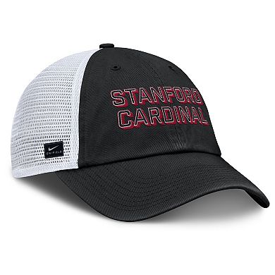 Men's Nike Black Stanford Cardinal 2025 Gameday On-Field Club Adjustable Trucker Hat