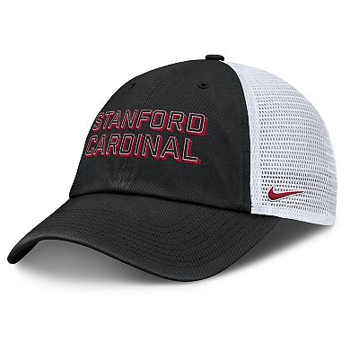 Men's Nike Black Stanford Cardinal 2025 Gameday On-Field Club Adjustable Trucker Hat