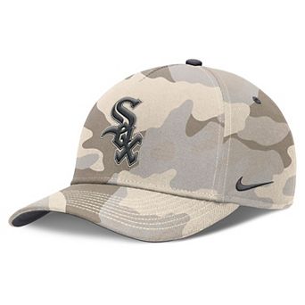 Men's Nike Natural Chicago White Sox Camo Pack Rise Adjustable Hat