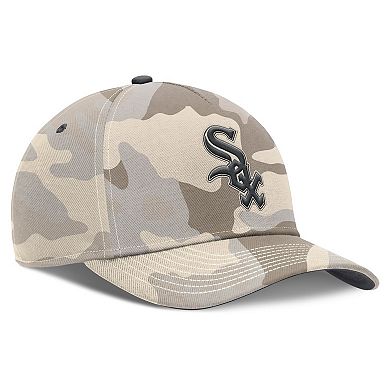 Men's Nike Natural Chicago White Sox Camo Pack Rise Adjustable Hat
