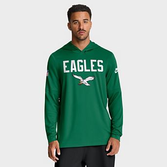 Men's Nike Kelly Green Philadelphia Eagles Big & Tall Alt Pack Performance Long Sleeve Hoodie T-Shirt
