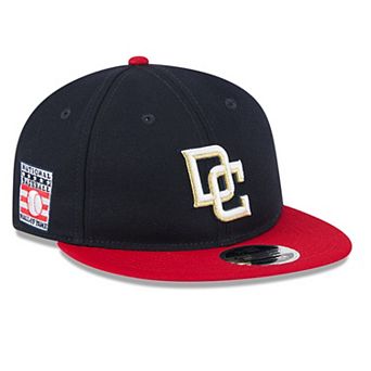 Men's New Era Navy/Red Washington Nationals Baseball Hall of Fame Retro Crown 9FIFTY Adjustable Hat