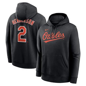 Men's Nike Gunnar Henderson Black Baltimore Orioles Player Name & Number Club Fleece Pullover Hoodie