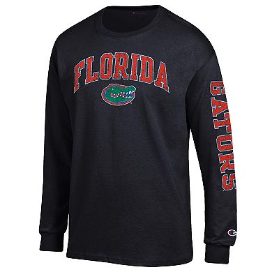 Men's Champion Black Florida Gators Arch Over Logo Long Sleeve T-Shirt