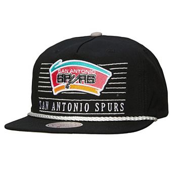 Men's Mitchell & Ness Black San Antonio Spurs Ascend Deadstock Snapback Hat
