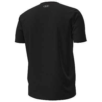 Men's Under Armour Black Wisconsin Badgers Overlay Performance T-Shirt
