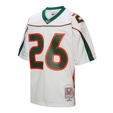 Men's Mitchell & Ness Sean Taylor White Miami Hurricanes 2001 Legacy Jersey