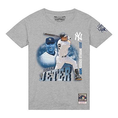 Men's Derek Jeter Heather Gray New York Yankees 2000 Subway Series MVP T-Shirt