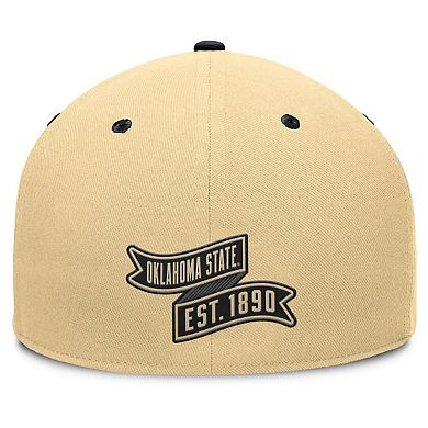 Men's Fanatics Khaki/Black Oklahoma State Cowboys Balance Fitted Hat