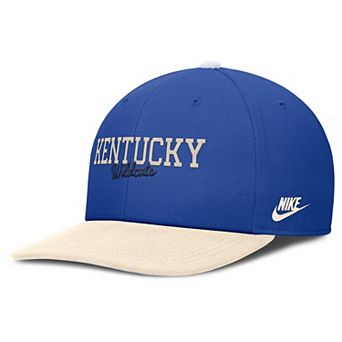 Men's Nike Royal/Cream Kentucky Wildcats Pro Legacy Script Snapback Hat