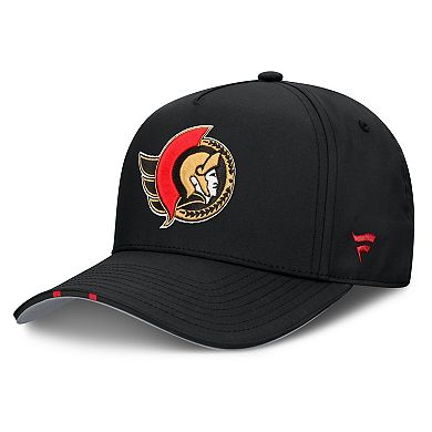 Men's Fanatics Black Ottawa Senators 2025 NHL Draft Authentic Pro On-Stage Podium A-Frame Adjustable Hat