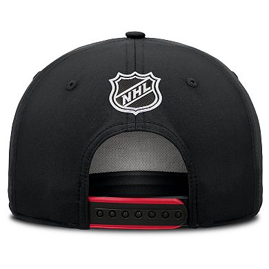 Men's Fanatics Black Ottawa Senators 2025 NHL Draft Authentic Pro On-Stage Podium A-Frame Adjustable Hat
