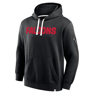 Men's Fanatics Black Atlanta Falcons New Horizons Heritage Pullover Hoodie