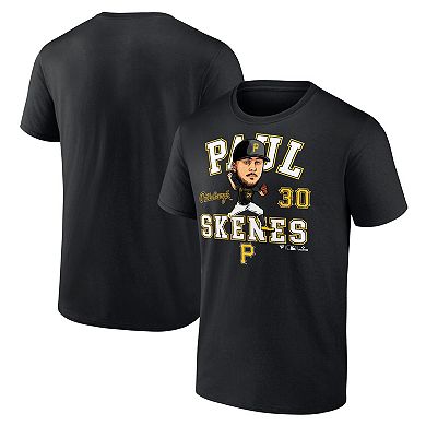 Men's Fanatics Paul Skenes Black Pittsburgh Pirates Hometown Caricature T-Shirt