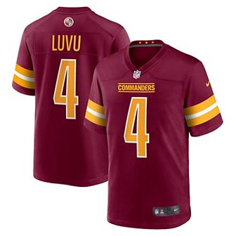 Men's Nike Frankie Luvu Burgundy Washington Commanders Game Jersey
