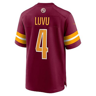 Men's Nike Frankie Luvu Burgundy Washington Commanders Game Jersey